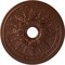 Ekena Millwork Rose and Ribbon Ceiling Medallion (Fits Canopies up to 4"), 23 5/8"OD x 4"ID x 1 1/2"P, Copper Penny CM23ROCPS - alternate 1